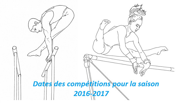 Dates et lieux des compétitions pour 2017 Dates et lieux des compétitions pour 2017