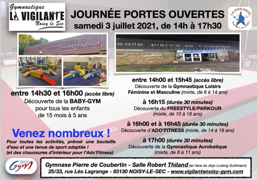 Journée" Portes Ouvertes" du 3 juillet Journée" Portes Ouvertes" du 3 juillet