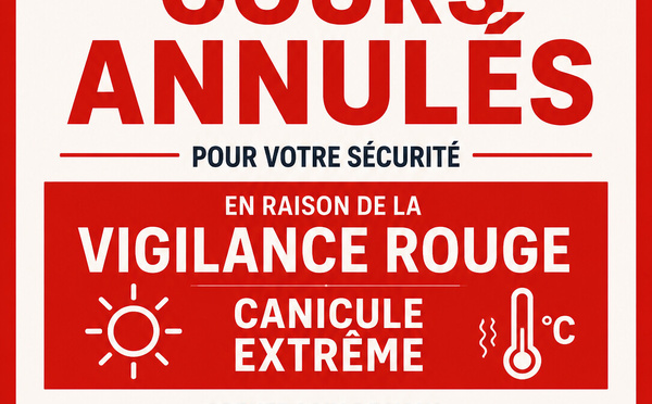 Vigilance ROUGE - Canicule extrême