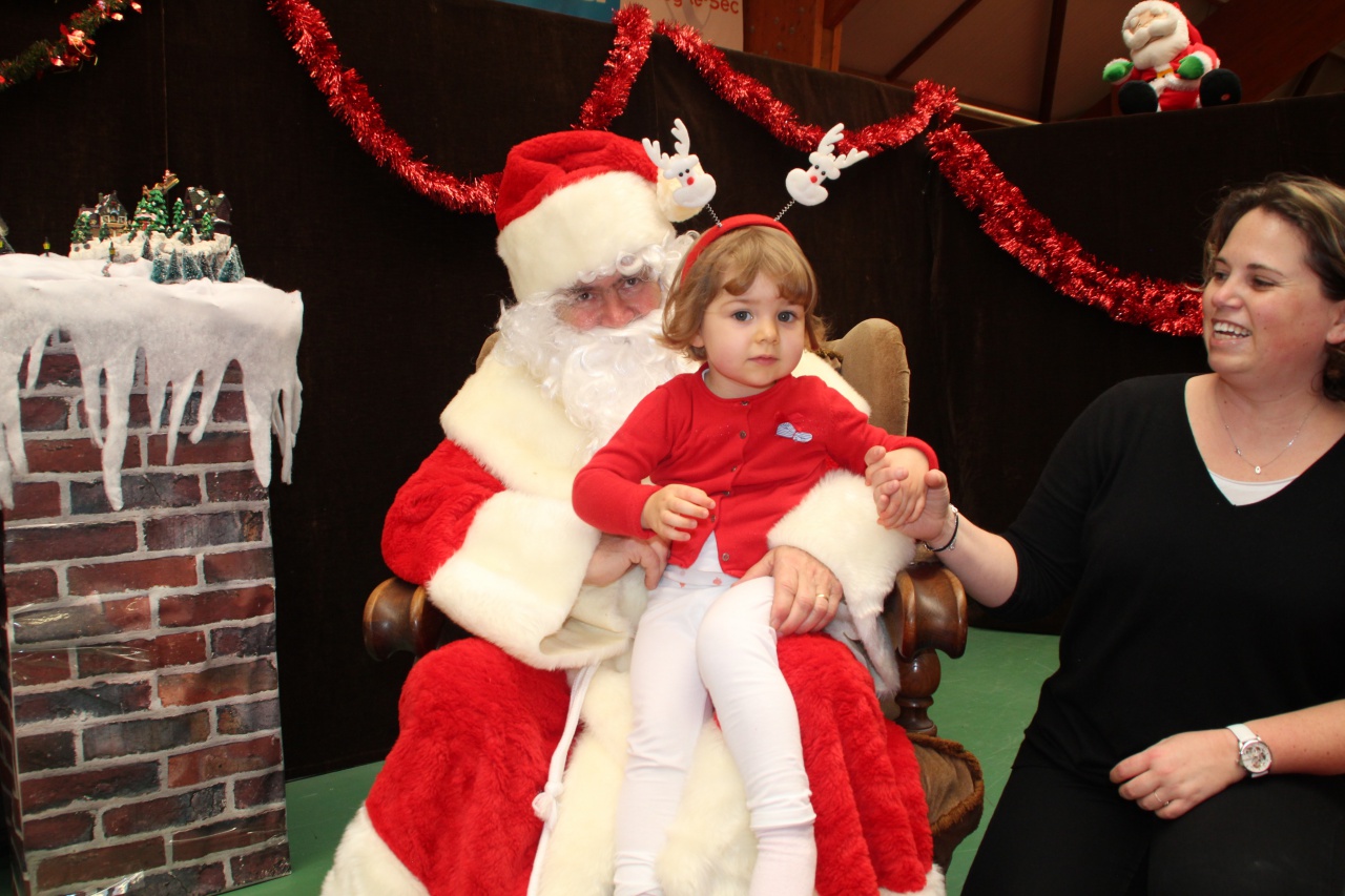 Quelle belle fête c'était, bravo à toute l'équipe ! Je craque devant ce petit rêne assis sur les genoux du Père Noël. Marraine qui t'aime fort fort fort !!